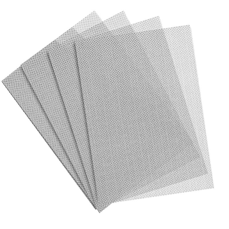 YSYONM Stainless Steel Wire Mesh Screen 4Pcs Anti-Rusted Air Vent Mesh 8.4"X12"(210 x 300mm) for DIY Projects, Vent, Cage, Garden, Window, Filter - Image 1